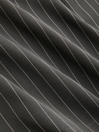 Low Rise Striped Button Detail A-line Mini Skirt
