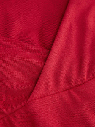 Halter Neckline Backless Split A-line Maxi Dress