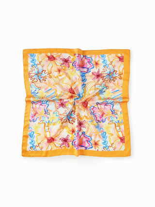 FLOWER SQUARE HEADSCARF