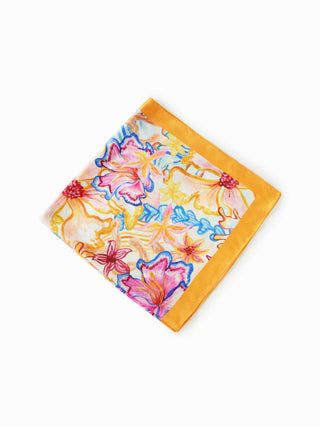 FLOWER SQUARE HEADSCARF