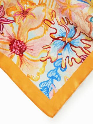 FLOWER SQUARE HEADSCARF
