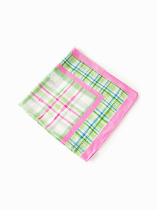 PLAID SQUARE HEADSCARF