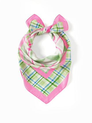 PLAID SQUARE HEADSCARF