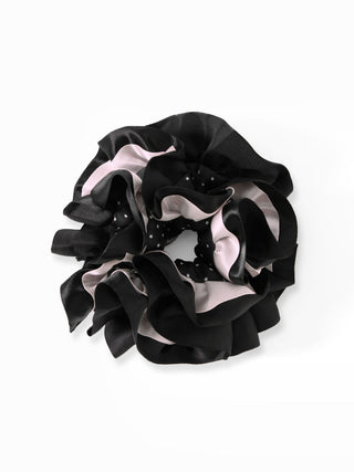DOUBLE LAYERED POLKA DOT SCRUNCHIE For Date Party/Clubbing Picnic
