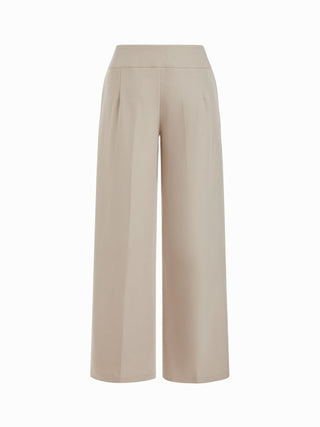 Low Rise Side Tie Metal Detail Straight Leg Trousers