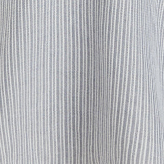 Cotton-blend Striped Halter Neckline Drawstring Peplum Hem Top