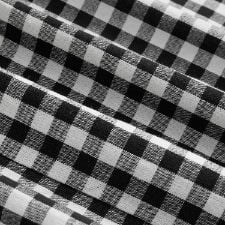 Cotton Button Top &  Gingham A-line Maxi Skirt Set