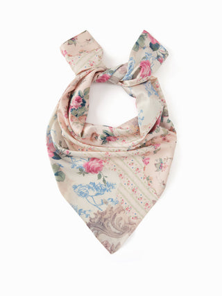 FLOWER SQUARE HEADSCARF For Picnic Outdoor Vacation