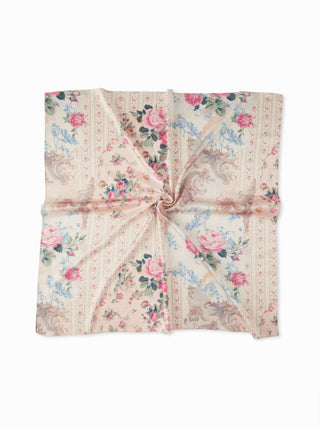 FLOWER SQUARE HEADSCARF For Picnic Outdoor Vacation