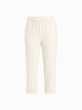 Mid Rise Solid Legging Capri Pants
