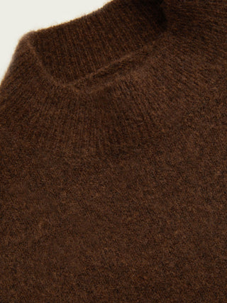 Knit Fabric Knit Wool-blend Split Oversized Long Sleeve Top For Daily Casual