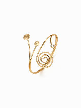 RHINESTONE SPIRAL ARM CUFF