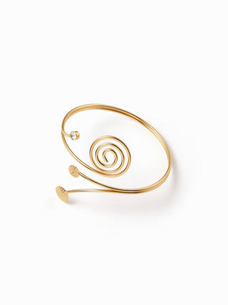 RHINESTONE SPIRAL ARM CUFF