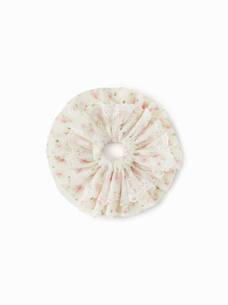FLORAL LACE SCRUNCHIE For Daily Casual Date Picnic