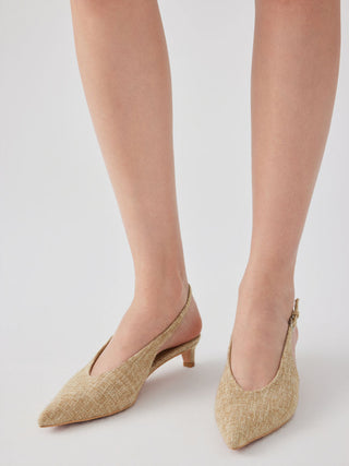 POINTED TOE SLINGBACK KITTEN HEELS For Date Party/Clubbing Wedding