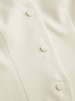 V-neck Lace Trim Waistcoat Top