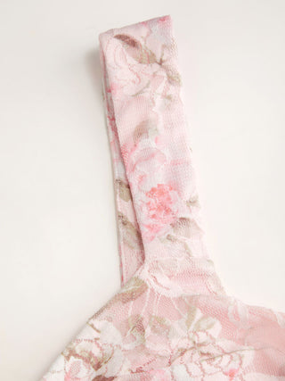 Lace Floral Sweetheart Twist Knotted Mermaid Maxi Cami Dress