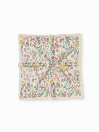 FLORAL & LEAF SQUARE HEADSCARF For Party/Clubbing Picnic Vacation