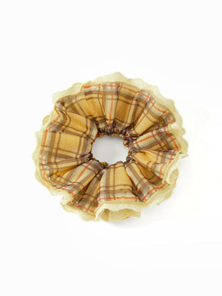 Cotton PLAID SCRUNCHIE For Daily Casual Picnic