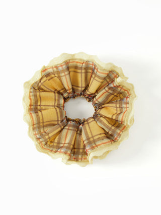 Cotton PLAID SCRUNCHIE For Daily Casual Picnic