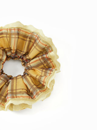 Cotton PLAID SCRUNCHIE For Daily Casual Picnic