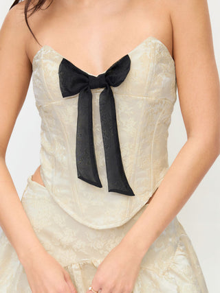 Summer Tops Summer Tops Cute Tops Cute Summer Top Jacquard Jacquard Sweetheart Neck Bowknot Corset Cami Blouse For Date Vacation