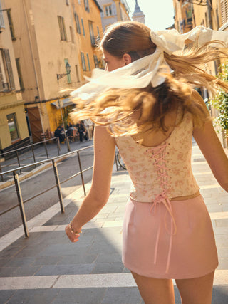 Crop Top Halter Tops Linen Tops Summer Tops Summer Tops Cute Tops going out tops Cute Summer Top Jacquard Floral Jacquard Square Neck Bowknot Lace up Crop Tank Blouse For Daily Casual Date