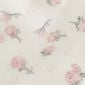Cotton-blend Floral Peter Pan Collar Puff Sleeve Lace Insert Babydoll Blouse