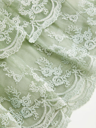 Mesh Mid Rise Lace Tiered Mini Skirt
