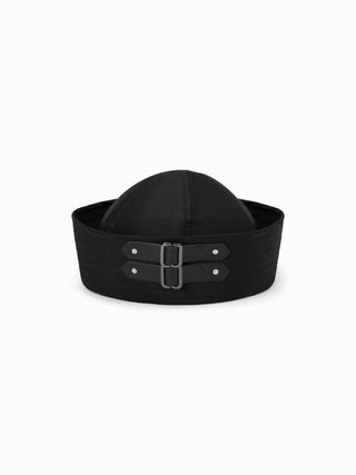 DOUBLE BUCKLE SAILOR HAT