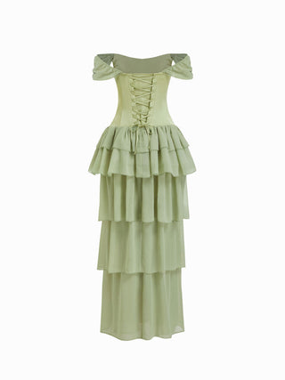 Summer Dress Summer Dresses Slip Dress Flowy Dresses Silky Soft Floral Chiffon Chiffon Square Neck Draped Tiered Maxi Dress For Date Wedding