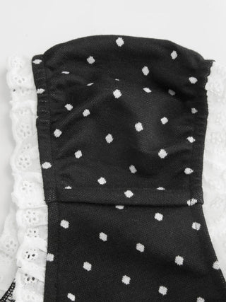 Jacquard Jacquard Gingham Sweetheart Raglan Sleeve Ruched Top For Daily Casual Date