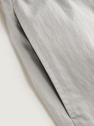 Cotton-blend Low Rise Drawstring Wide Leg Trousers
