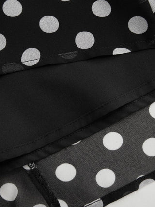 Mesh Mesh Low Rise Polka Dot Bowknot Mermaid Skirt For Daily Casual