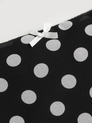 Mesh Mesh Low Rise Polka Dot Bowknot Mermaid Skirt For Daily Casual