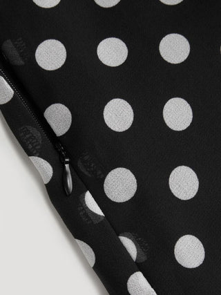 Mesh Mesh Low Rise Polka Dot Bowknot Mermaid Skirt For Daily Casual