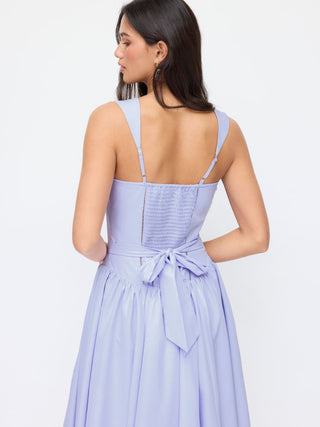 Summer Dress Summer Dresses Flowy Dresses Silky Soft Floral corset Woven Square Neck Guipure Detail Low Rise Pleated A-line Maxi Dress For Date Vacation