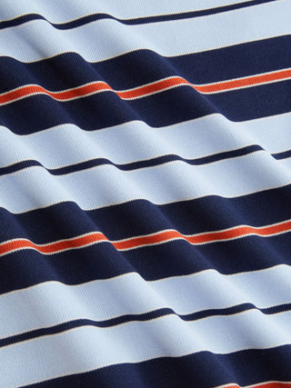 Stripe Backless Crop Bandeau Top