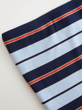 Stripe Backless Crop Bandeau Top