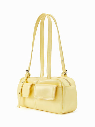 Faux Leather DOUBLE POCKET SHOULDER BAG For Date Party/Clubbing