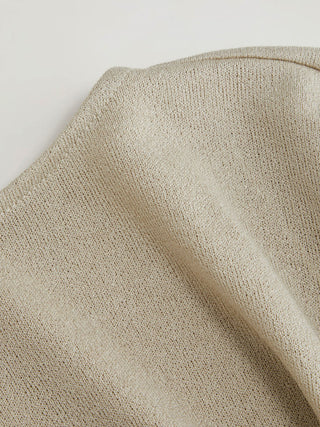 Textured Boat Neck Batwing Sleeve Asymmetrical Oversized Top