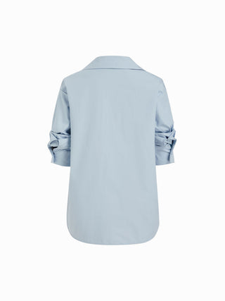 Curved Hem Short Sleeve Shirt