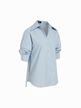 Curved Hem Short Sleeve Shirt