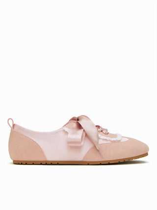 SATIN LACE-UP SNEAKERS