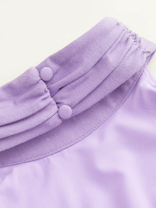 Linen-blend Halter Neck Ruched Backless Tank Top