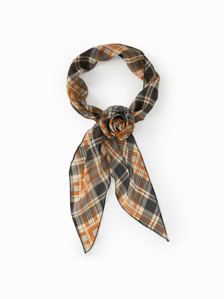 FLORAL DECOR PLAID SCARF