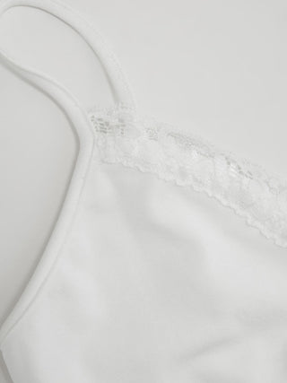 V-Neck Lace Trim Cami Top
