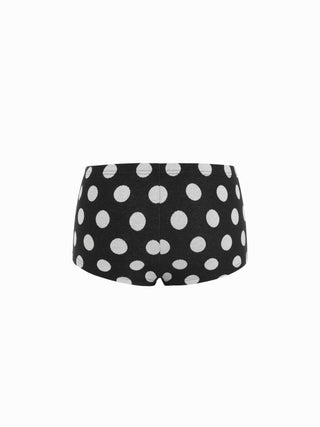 Knit Fabric CDR Low Rise Micro Shorts  For Daily Casual