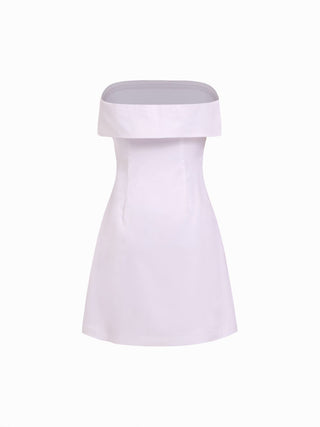 Satin Satin Floral Strapless A-line Mini Dress For Daily Casual Vacation