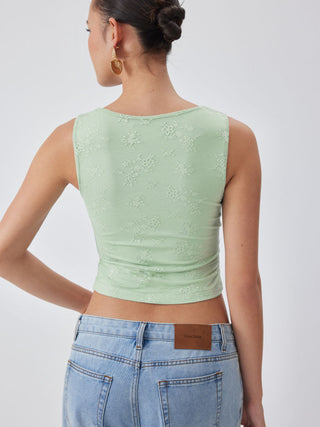 Floral V-neck Cami Tee
